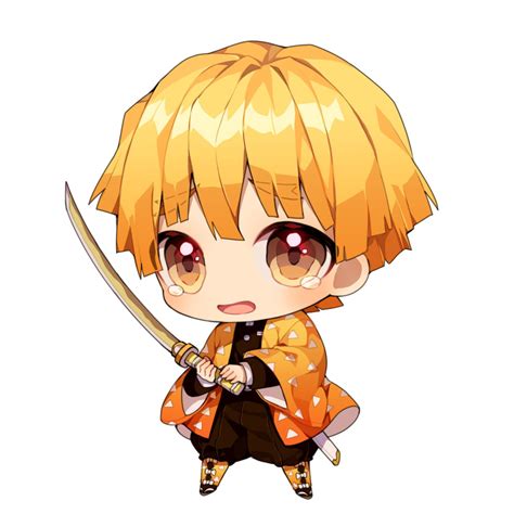 Chibi Zenitsu Medium Medibang Kimetsunoyaiba | Images and Photos finder