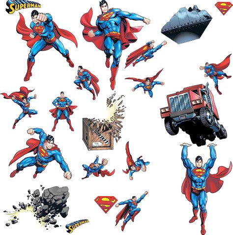 RoomMates RMK1194SCS Superman Day Of Doom Peel and Stick Wall Decals - Wall Decor Stickers ...