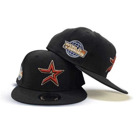 Black Houston Astros 2005 World Series Patch New Era 9Fifty Snapback ...