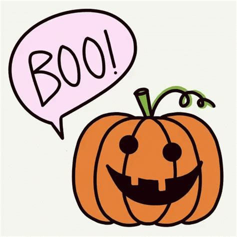 Animated Boo Pumpkin GIF | GIFDB.com