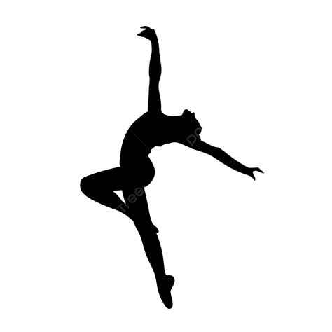 Ballet Dancing Girl Silhouette Vector PNG, Silhouette Of Woman Dancing Ballet, Ballet Dancer ...
