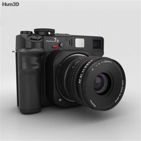 Mamiya 7 II 3D model - Electronics on Hum3D