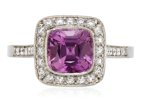 TIFFANY & CO. 'LEGACY' PINK SAPPHIRE AND DIAMOND RING, | Christie’s