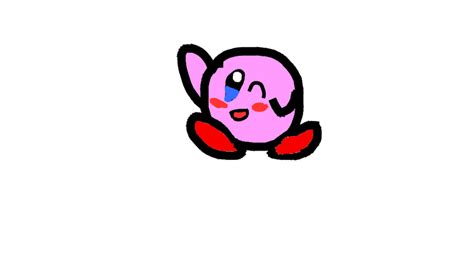 I was just randomly drawing Kirby for fun using a different drawing ...