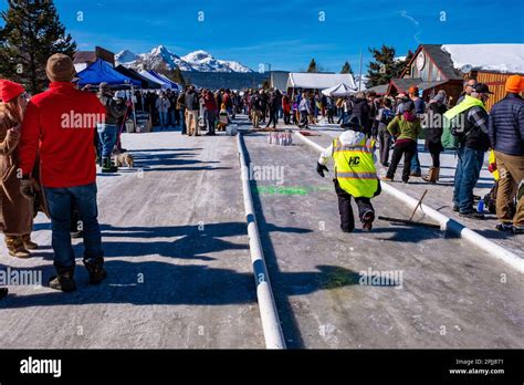 Winter celebration in Stanley, Idaho Stock Photo - Alamy