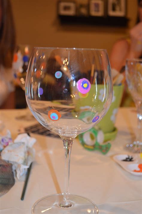 Wine glasses decorated by party participants | Wine glass, Decorated wine glasses, Painted glasses