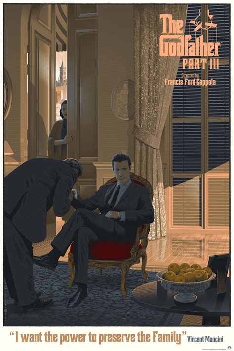 “The Godfather Part III” by Laurent Durieux. 24″ x 36″ 13-color ...