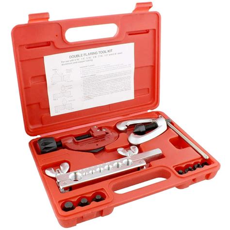 Double Flaring Kit with Tubing Bender (Flare Tool) and Pipe Cutter (1/8in to 1-1/8in / 3-30mm ...