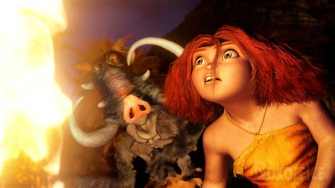 A prehistoric woman discovers fire | The Croods | CLIP | [Extreme Tom ...