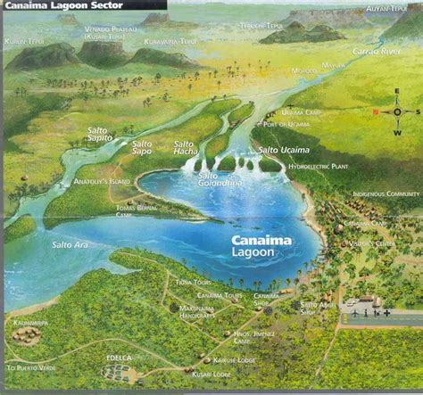 Canaima Venezuela Map - Venezuela • mappery