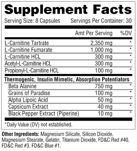 Metabolic Nutrition Carni 10 (240 Capsules) - ADVSupplements.com