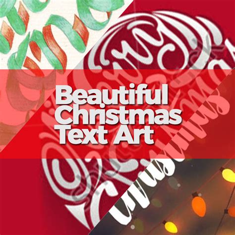 20 Beautiful Christmas Text Art to Boost the Christmas Spirit (Plus 3 ...