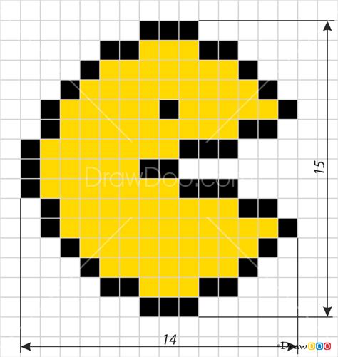 How to Draw Pacman, Pixel Cartoons