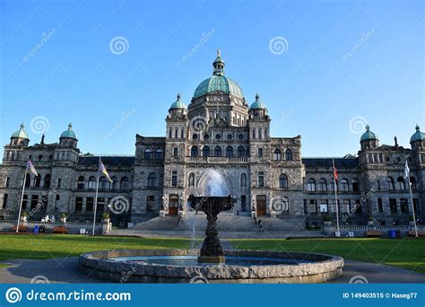 The Parliament Buildings at Victoria BC Canada Stock Image - Image of ...