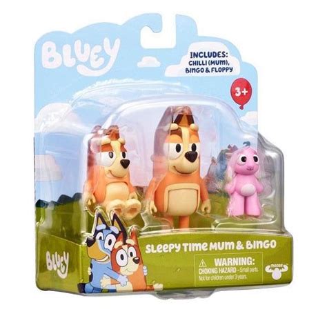 Bluey 2 Pack Figures (Bluey, Bingo, Winton, The Terriers, Lila, Dad, Mum & Nana) | Blue heeler ...