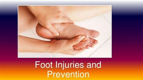 Foot injuries and prevention