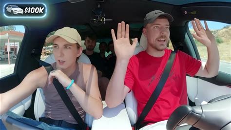 In a New Video MrBeast Showcases a Tesla Model X Driving Itself to His 185 Million YouTube ...