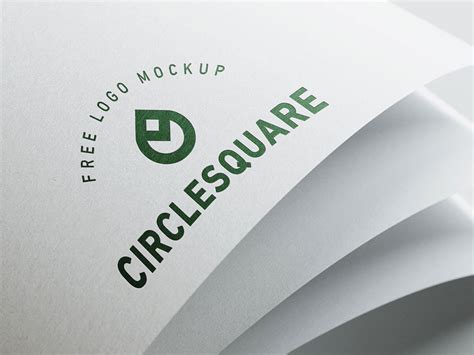 Free White Paper Logo Mockup | Mockuptree