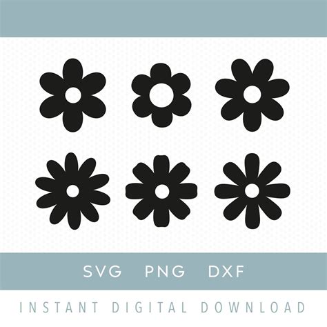 Daisy Black and White Svg Bundle, Daisy Png, Instant Digital Download - Etsy