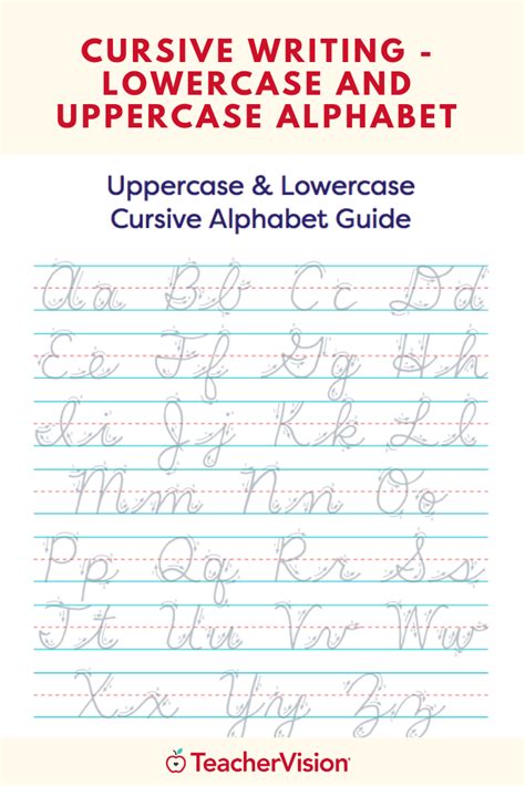 Upper And Lowercase Cursive Letters