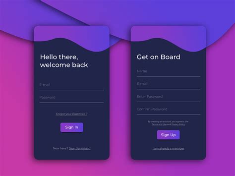 Login/Sign Up Screen :: Behance