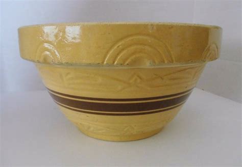 Vintage Pottery Mixing Bowl 1940's Robinson Ransbottom | Etsy