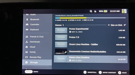Steam Deck memory almost full from “other” : r/SteamDeck