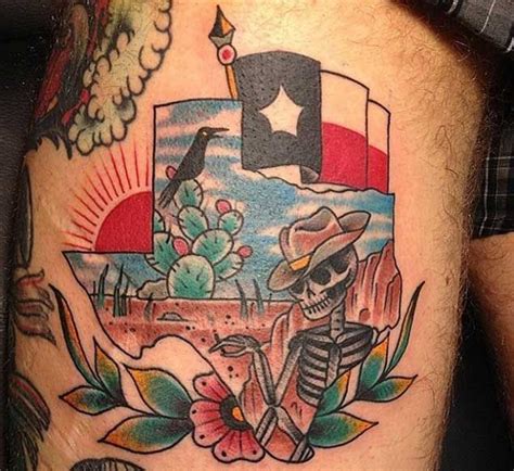 70 Sensational State of Texas Tattoo Designs - TattooBlend | Texas tattoos, Cowboy tattoos ...