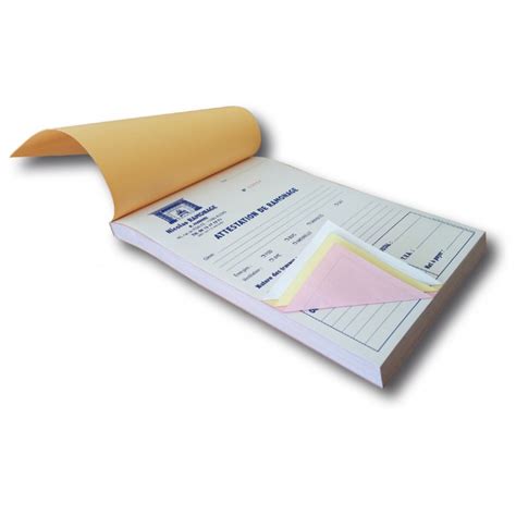 Création & Impression - Carnet autocopiant 100% personnalisable