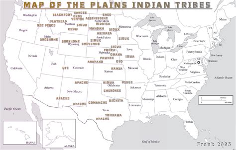 Great Plains Tribes Map