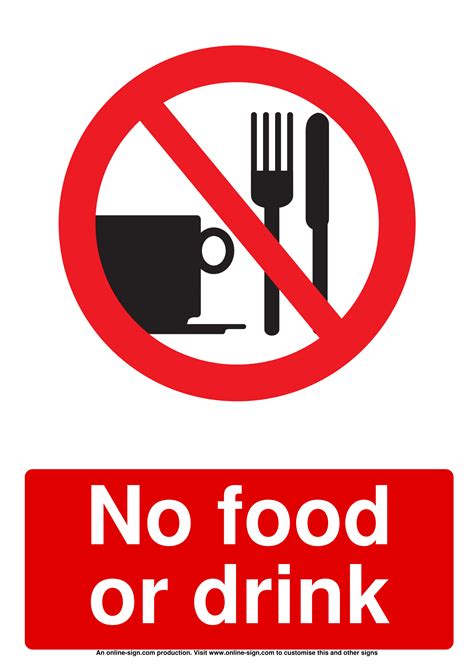 No Food Or Drink Signs | Poster Template