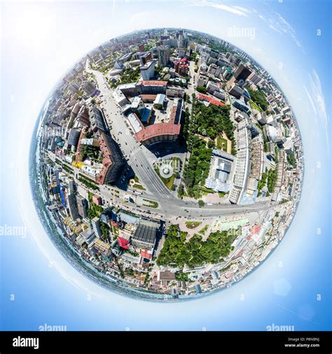 Aerial city view with roads, houses and buildings Stock Photo - Alamy