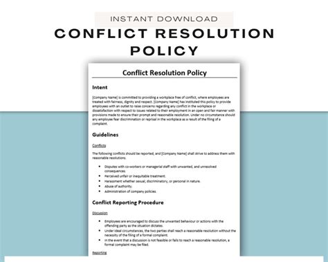 Employee Conflict Resolution Policy ǀ HR Policy ǀ New Hire Paperwork ǀ ...