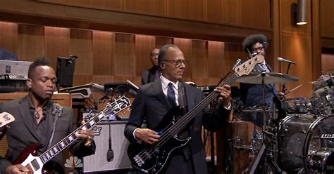 Lester Holt plays bass with The Roots on 'Tonight Show starring Jimmy ...