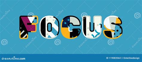 Focus Concept Word Art Illustration Stock Vector - Illustration of ...