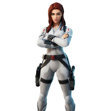 Fortnite Black Widow (snow Suit) Skin - PNG, Pictures, Images