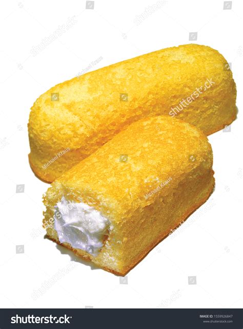 Sponge Cake Cream Filling On White Stock Photo 1559926847 | Shutterstock