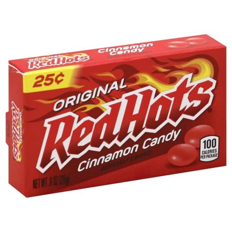 Ferrara Candy Red Hots Cinnamon Candy, 0.9 oz - Walmart.com - Walmart.com