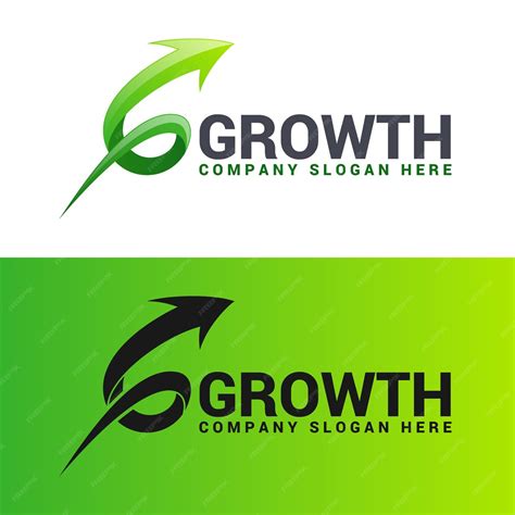 Premium Vector | Growth logo template