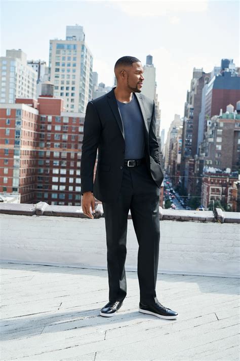 Michael Strahan Brings Casual Denim Style to Men's Wearhouse