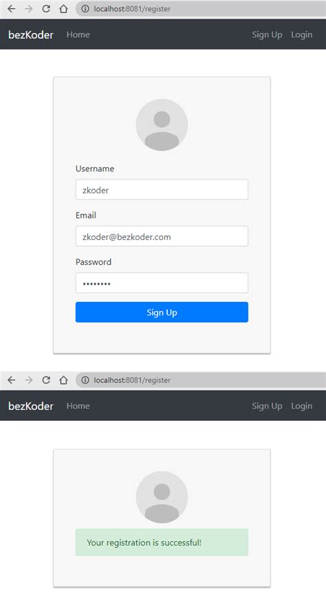 Angular 12 Login and Registration example with JWT & Web Api - BezKoder