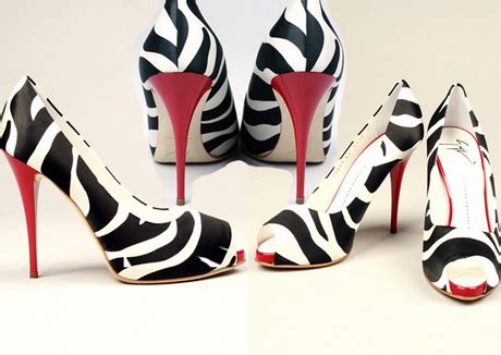 Zebra high heels