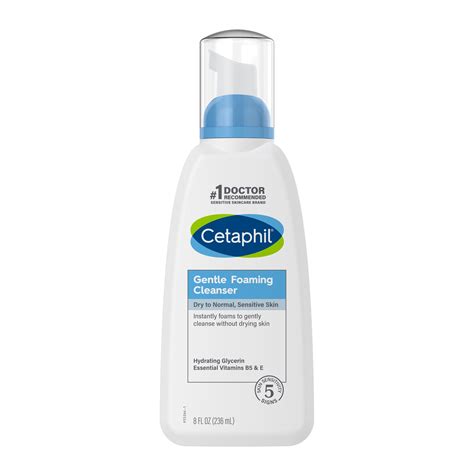 Cetaphil Gentle Foaming Cleanser, Face Wash for Sensitive and All Skin Types, 8 Oz