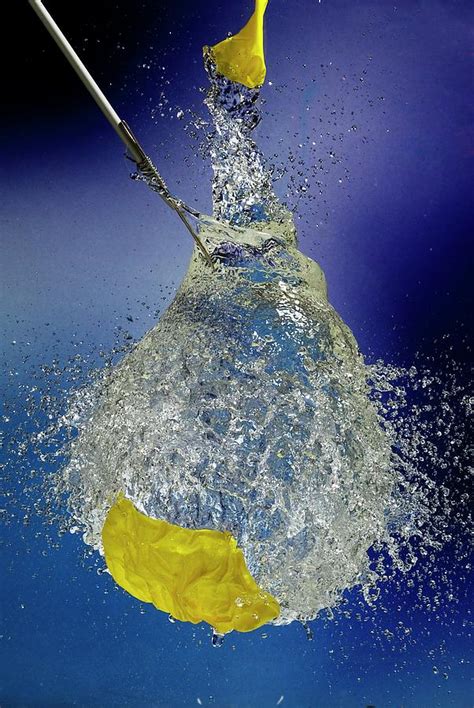 Water Balloon Bursting Photograph by Dr. John Brackenbury/science Photo ...