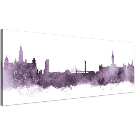 Glasgow Skyline Print on Canvas Framed Wall Art Picture - Etsy