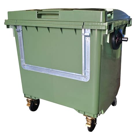 Wheeled Recycling Waste Container with Drop Front - Waste Containers 660ltr or 1100ltr | ESE Direct