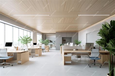 Premium Photo | Modern office space interior design