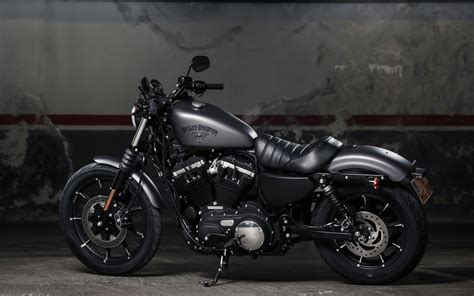 Harley Davidson Iron 883, 2017, 4k, Luxury Black Motorcycle, - Black ...