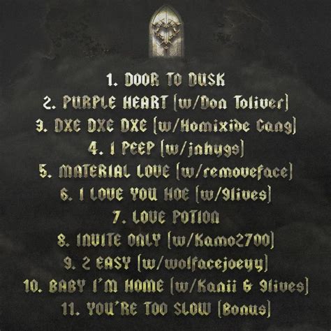 Door 2 Dusk Tracklist