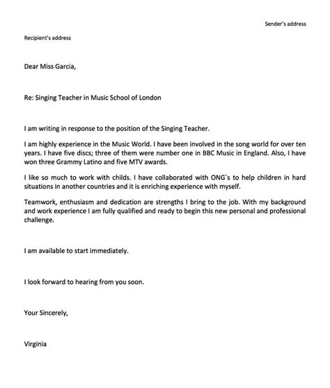 Cover Letter Template For High School Students - Resume Format | Email cover letter, Student ...